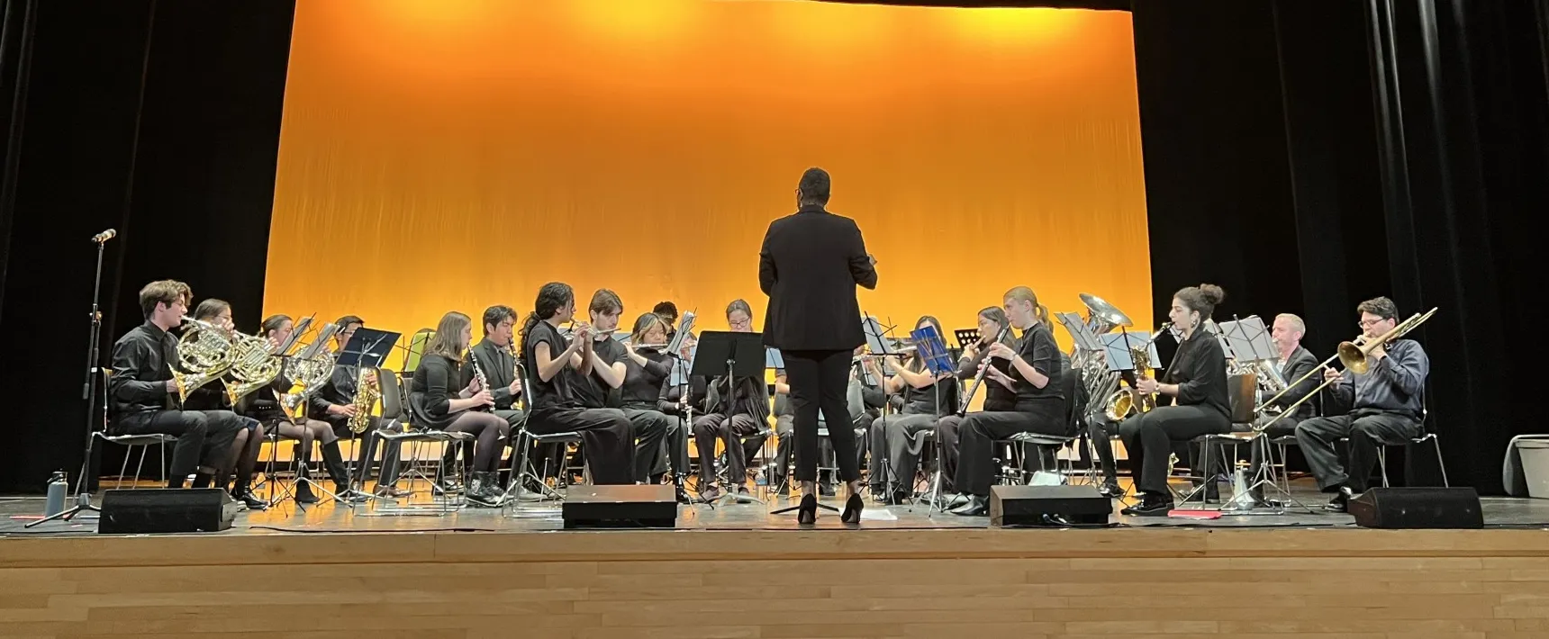 CUWE performs on stage for Festival of Winds 2024.