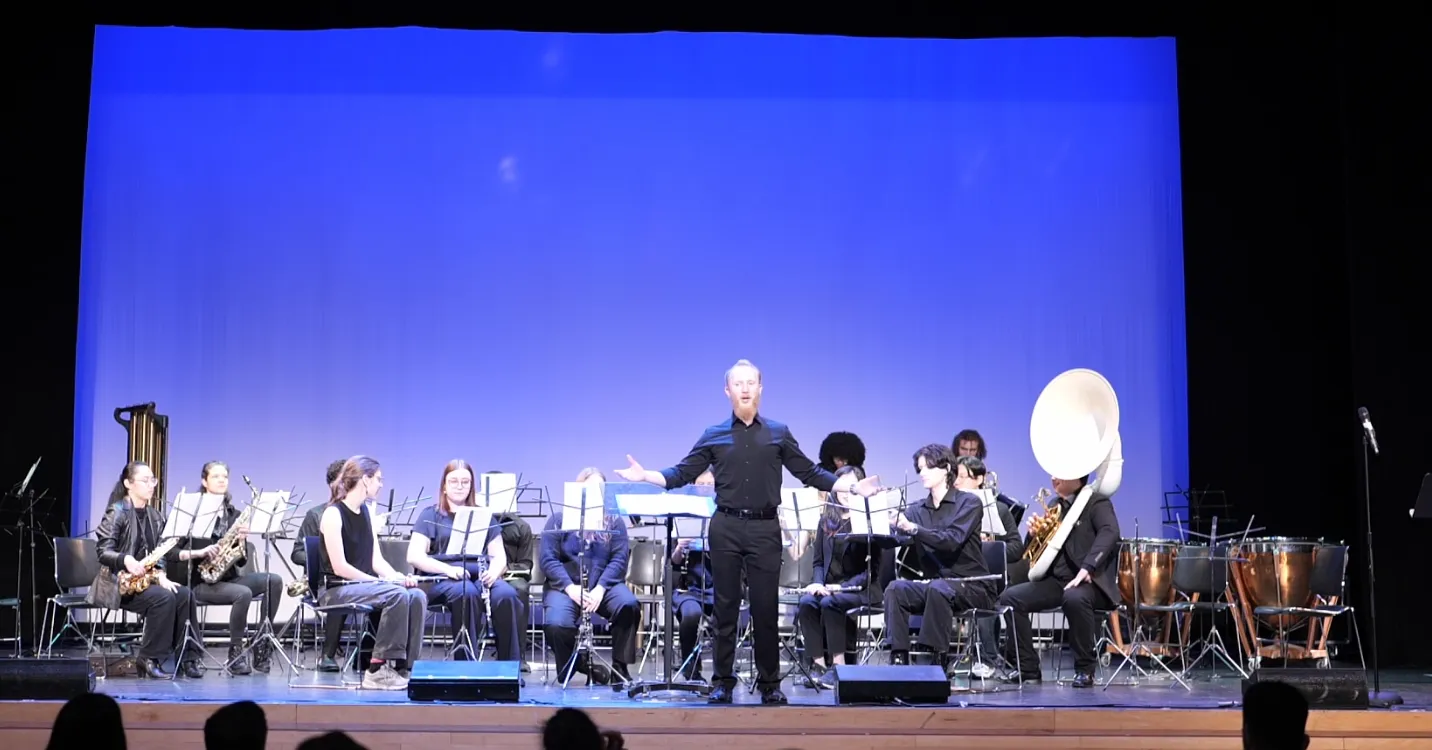 The Columbia Pep Band performs at Festival of Winds